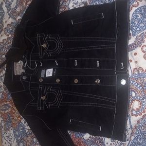 True religion jimmy sn denim trucker jacket size meduim m